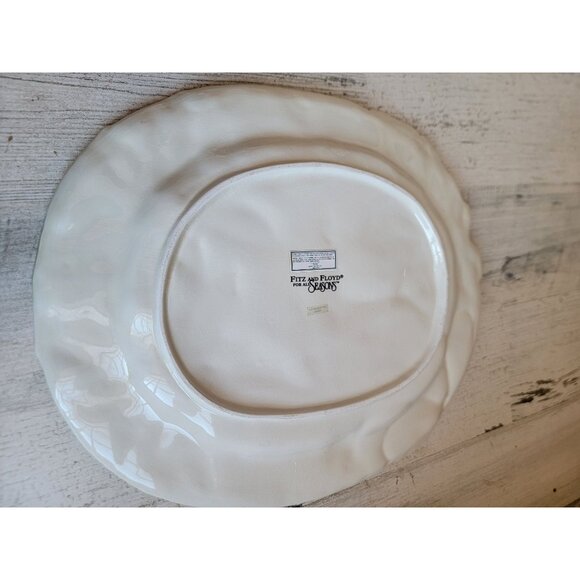 Fitz Floyd ponsieta santa forest Vintage plate xmas home decor kitchen - Picture 5 of 5